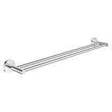 Suport dublu prosop Grohe Essentials, fixare perete ascunsa, 600 mm, Crom