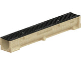 Rigola Polimerbeton VODALAND Gratar Fonta 1000x138x130 mm Scurgere Orizontala Ø 75 mm C 250 Trafic Carosabil