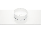 Lavoar pe Blat, Roca Inspira Round, 37x37 cm, Alb