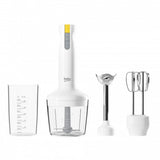 Set blender de mana Beko HBA62721W, 700W, 0.5 l, 2 trepte, 4 functii, 2 cutite, alb