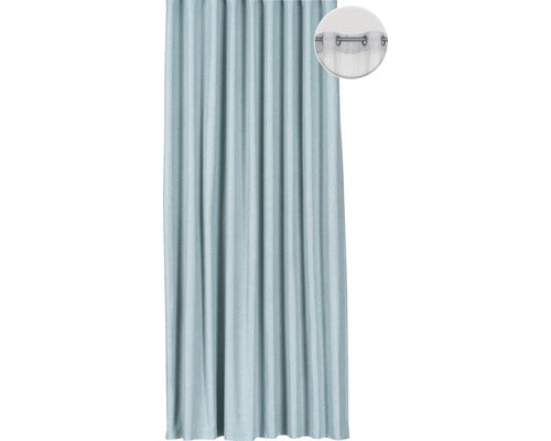 Draperie Blackout Cu Inele Atlas Albastru 140x245 Cm