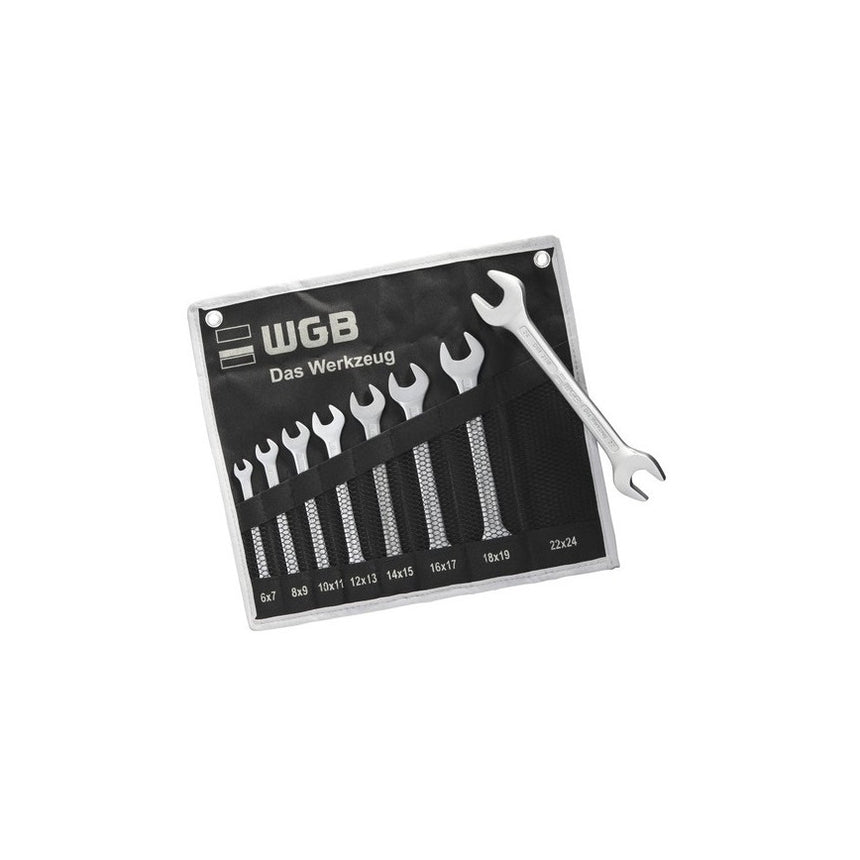 Trusa chei fixe duble WGB 6-24 mm, 8 piese