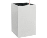 Ghiveci Plastic Cu Sistem De Irigare Ø 27 Cm H 42 Cm Alb