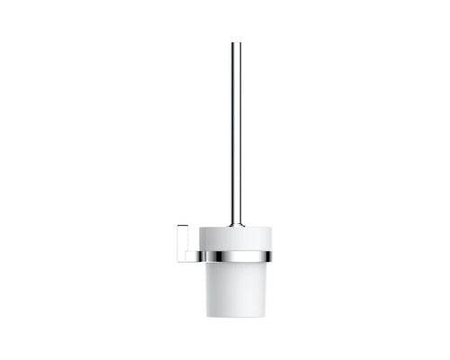 Perie WC REIKA cu suport Ovaro magnetic, Alb