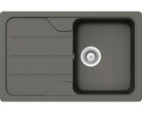 Chiuveta Bucatarie Cu O Cuva Schock Formhaus D-100s 78x50 Cm, Cu Picurator, Reversibila, Cristalite Asphalt