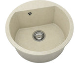 Chiuveta Bucatarie Rotunda Fat Avangard 223 Ø51 Cm, Granixit Peach Freeze