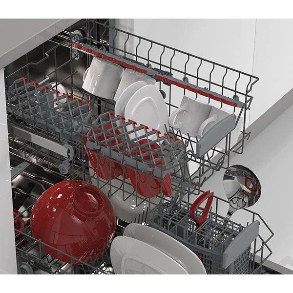 Masina de spalat vase incorporabila SHARP QW-NS14I49EX-EU, 10 seturi, 5 programe, 45 cm, Clasa E, Alb