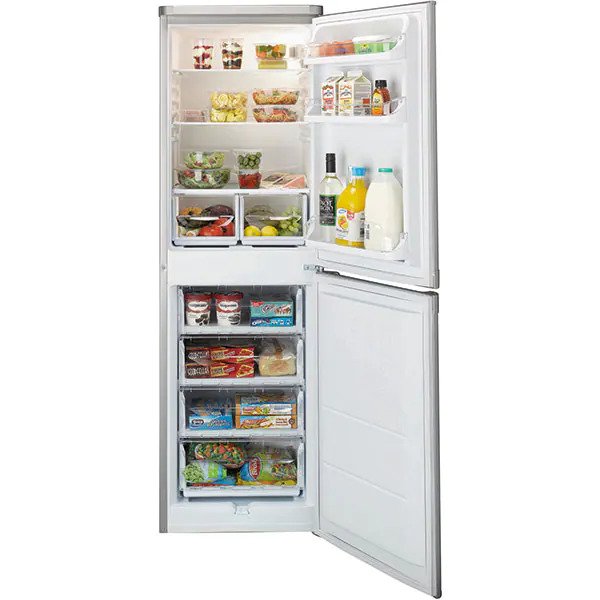 Combina frigorifica Indesit CAA55S1, 235 l, Low Frost, Clasa F, H 174 cm, Argintiu