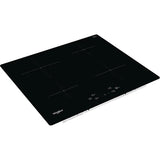 Plita incorporabila Whirlpool WS Q2160 NE, Inductie, 4 zone de gatit, Tehnologia Al 6-lea Simt, Booster, Timer, Blocare acces copii, Power Management, Indicator incalzire reziduala, 60 cm, Negru