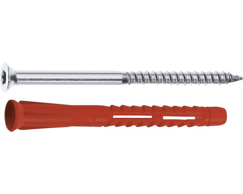 Dibluri Plastic Cu Surub Tox Constructor 8x80 Mm, 50 Bucati