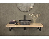 Lavoar Snake Duo, Montaj pe Blat, 41,5x40 cm, Negru/Auriu