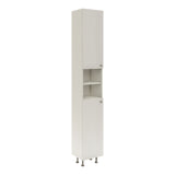 Soldat Baie haaus Zaria, 2 Usi, Alb lucios/Alb, MDF, L 30 x l 27 x H 190 cm