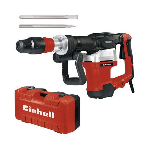 Ciocan demolator Einhell TE-DH 32, 1500 W, 32 J, SDS Max, 1900 percutii/min, 4 m lungima cablu, geanta transport, maner suplimentar, 2 x dalta