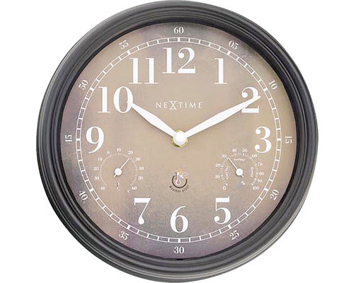 Ceas Perete Nextime Jasmine Pentru Exterior Maro Ø 23, 5 Cm