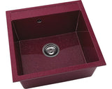 Chiuveta Bucatarie Cu O Cuva Fat Avangard 225 51x51 Cm, Fara Picurator, Marmura Compozita Silver Violet