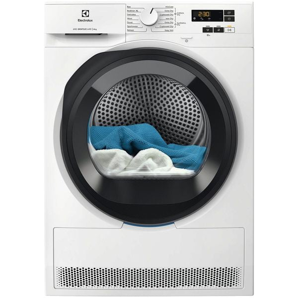 Uscator de Rufe ELECTROLUX EW6D185YE, Pompa de Caldura, 8 kg, 11 Programe, Clasa A++, Alb