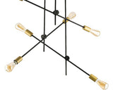 Lustra Axis E27 Max. 6x60w, 73x74 Cm, Negru/bronz