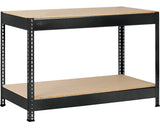 Raft Metalic Cu 2 Polite Din Lemn Schulte 870x600x1300 Mm Max. 250 Kg/polita, Montaj Rapid Cu Cleme