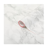 Autocolant Mobila si Folie Decorativa Autoadeziva, d-c-fix®, Marmura Alb cu Gri, 67.5 cm x 2 m, Folie Rezistenta si Lavabila, Aplicare Usoara, Design Elegant si Modern, Ideal pentru Mobilier, Blaturi si Pereti, Usor de Curatat, Alb/Gri