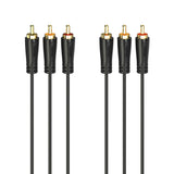 Cablu Audio / Video Hama, 3 x stecher RCA - 3 x stecher RCA, Aurit, 1.5 m
