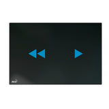Clapeta de actionare touch-free pentru rezervor incastrat - iluminare, sticla-negru, Alcaplast Night Light 2