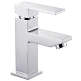 Baterie mixer de chiuveta pentru baie SCHÜTTE, Alama, 110 x 50 x 160.5 mm, Argintiu