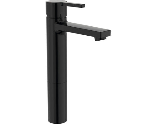 Baterie lavoar monocomanda inalta Roca Naia tehnologie Cold Start titanium black