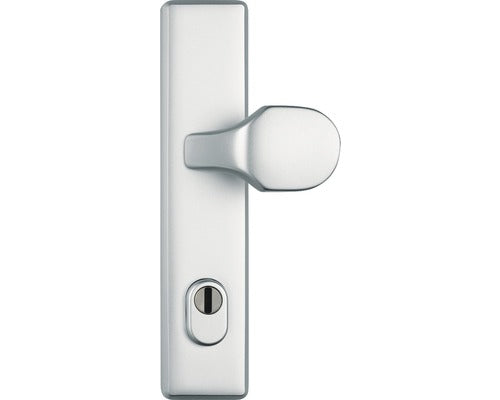 Manere Mobil/fix Cu Sild Usa Intrare Abus 92/118 Mm, Pentru Cilindru, Argintiu