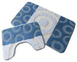 Set covorase baie antiderapante Brize, 2 piese, 50x80 cm, albastru