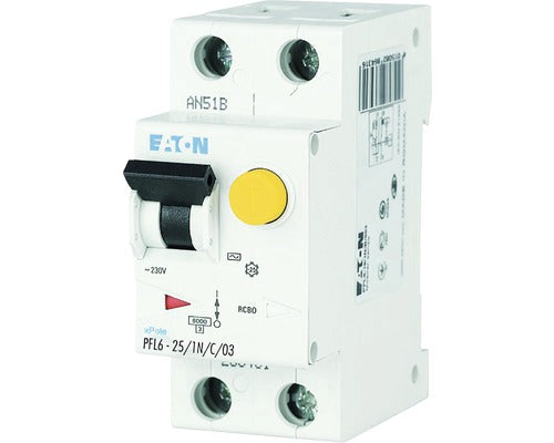 Intreruptor Automat Cu Protectie Diferentiala Eaton Xpole 1p+n 25a 6ka/300ma, Curba C