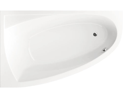 Cada de Baie Asimetrica pe Colt Radaway Rineia, 150x95,5x45 cm, Colt Stanga, Acril, Alb, WA1-31-150x095L