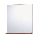 Oglinda baie cu polita 52x69 cm, nuc
