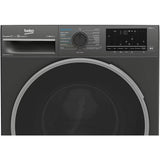 Masina de spalat rufe cu uscator Beko B5DFT58442M, Spalare 8 kg, Uscare 5 kg, 1400 RPM, Clasa A, HygieneTherapy, SteamCure, HomeWhiz, ProSmart Inverter Motor, AddXtra, Gri