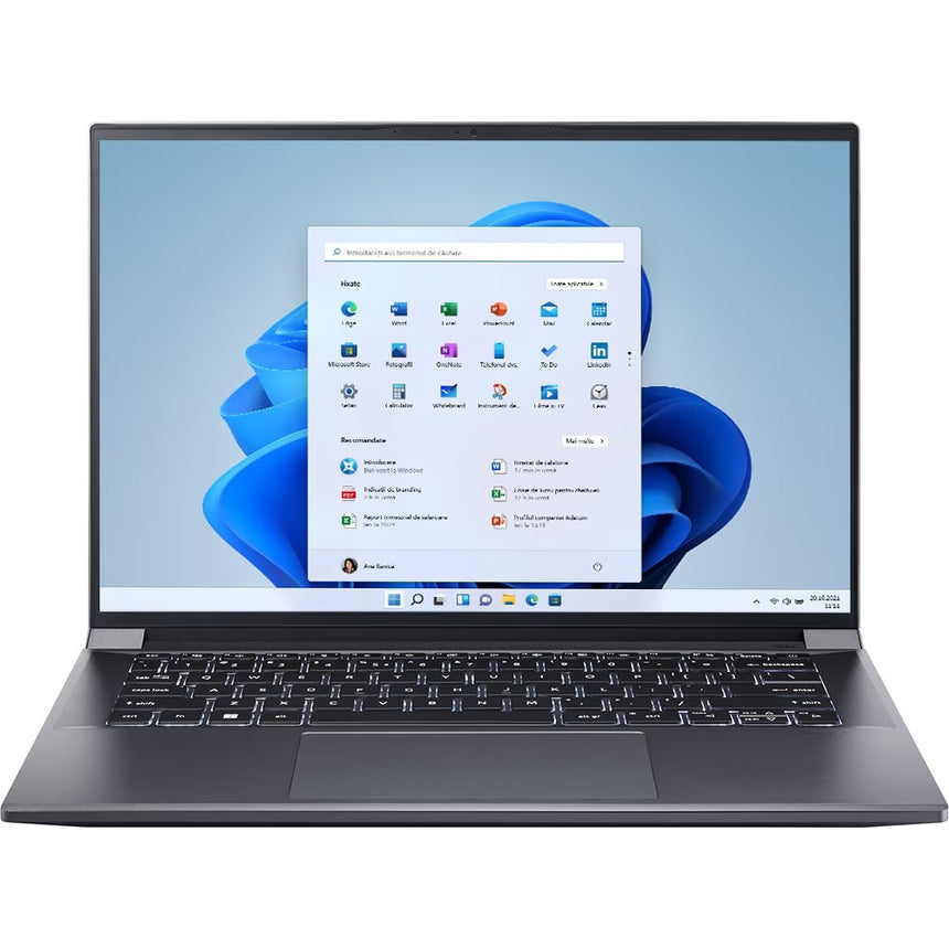 Laptop ACER Swift X SFX14-71G-792S, Intel Core i7-13700H pana la 5GHz, 14.5" WQXGA, 16GB, SSD 1TB, NVIDIA GeForce RTX 3050 6GB, Windows 11 Home, Gri