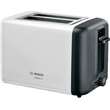 Prajitor de paine Bosch DesignLine TAT3P421, 2 felii, 970W, Alb/ gri