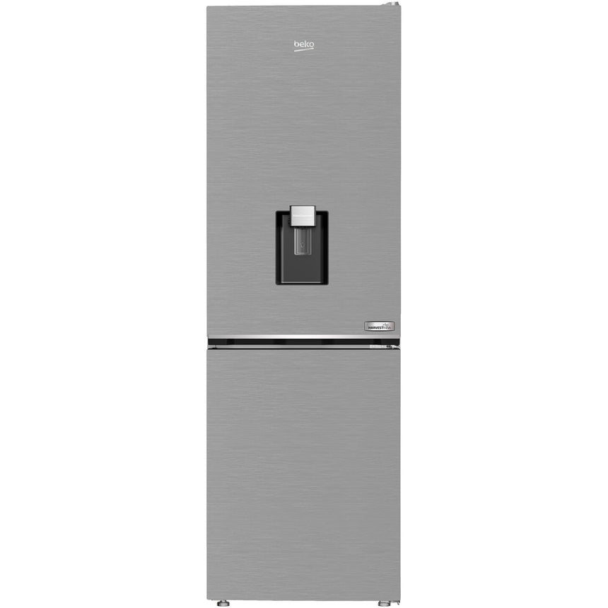 Combina frigorifica Beko B3RCNA364HDXB, 316 l, No Frost, HarvestFresh, AeroFlow, Water dispenser SLIM TANK, Clasa E, H 186.5 cm, Inox