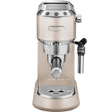 Espressor manual De'Longhi Dedica EC 785.BG, 1300 W, 1.1 L, 15 bari, Tamper si Cana inox, Beige