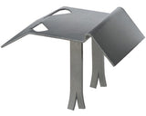 Suport Zavor Inferior Poarta Dubla Alberts 47x125 Mm, Fixare In Beton, Otel Zincat, Cu Opritor