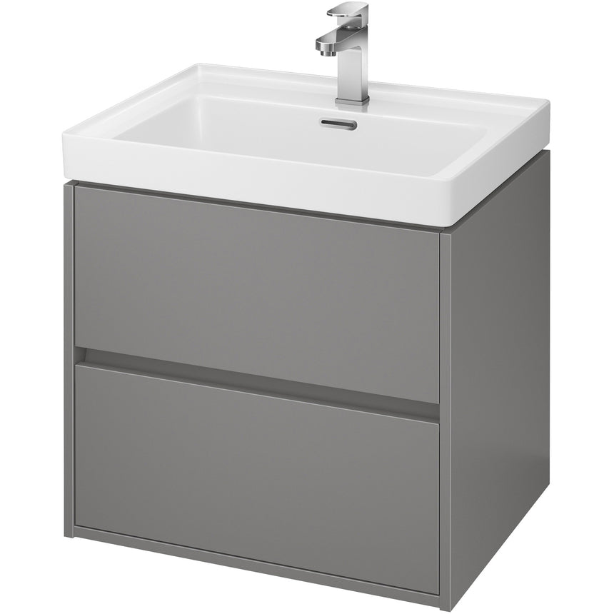 Dulap pentru lavoar Cersanit S924-016, 44.7 x 53.3 x 59.4 cm, gri mat, montat