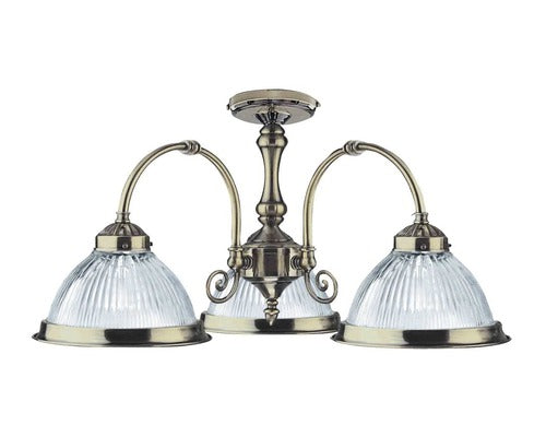 Lustra Top Light 83/pl/zl E27 Max. 3x60w, Alama / Abajur Transparent