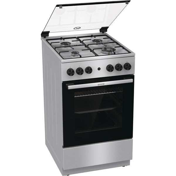 Aragaz GORENJE GGI5A20XJ, 4 arzatoare, Gaz, L 50 cm, Grill, Rotisor, Inox
