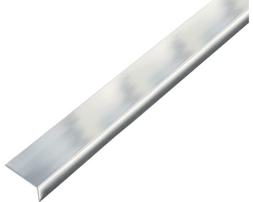 Cornier Aluminiu Alberts 20x10x1 Mm, Lungime 1m, Autoadeziv, Nuanta Otel Cromat