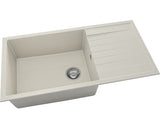 Chiuveta Bucatarie Cu O Cuva Fat Avangard 230 95x49 Cm, Cu Picurator, Reversibila, Fatgranit Beige
