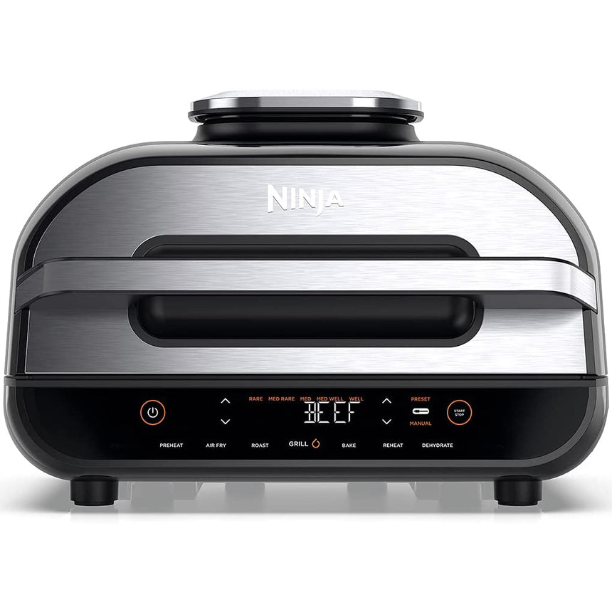 Gratar electric Ninja AG551EU, 2460W, 6 functii, vas gatit 3.8l, friteuza 3.8l, Negru