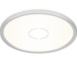 Plafoniera cu LED integrat Free 18W 2400 lumeni, pentru baie IP44, plastic argintiu