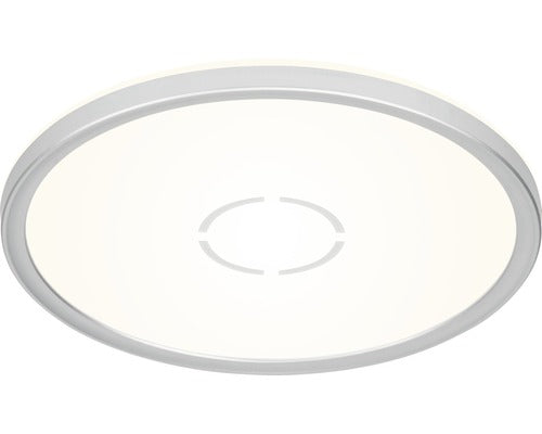 Plafoniera cu LED integrat Free 18W 2400 lumeni, pentru baie IP44, plastic argintiu