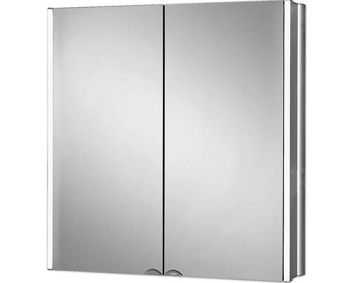 Dulap baie cu oglinda Jokey Lyndalu, iluminare LED, aluminiu, 65x68 cm, IP 20