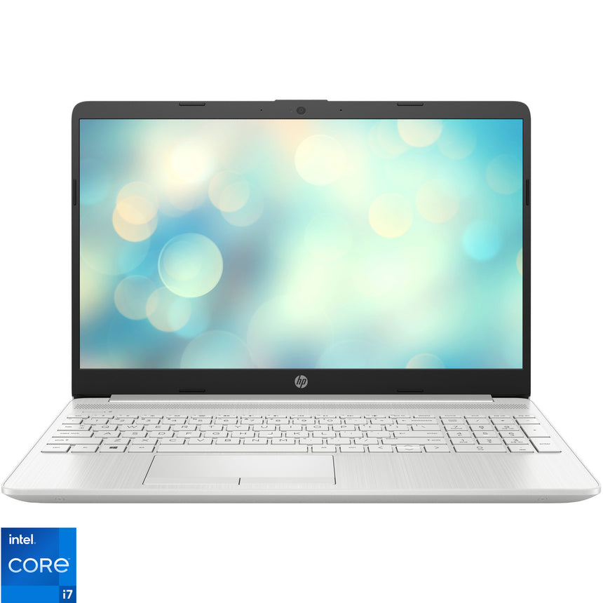 Laptop HP 15-dw3003nq cu procesor Intel® Core™ i7-1165G7 pana la 4.70 GHz, Tiger Lake, 15.6", Full HD, IPS, 16GB, 1TB SSD, Intel® Iris® Xe Graphics, Free DOS, Silver