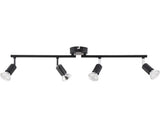 Sina Spoturi Prato Gu10 Max. 4x10w, Negru Mat