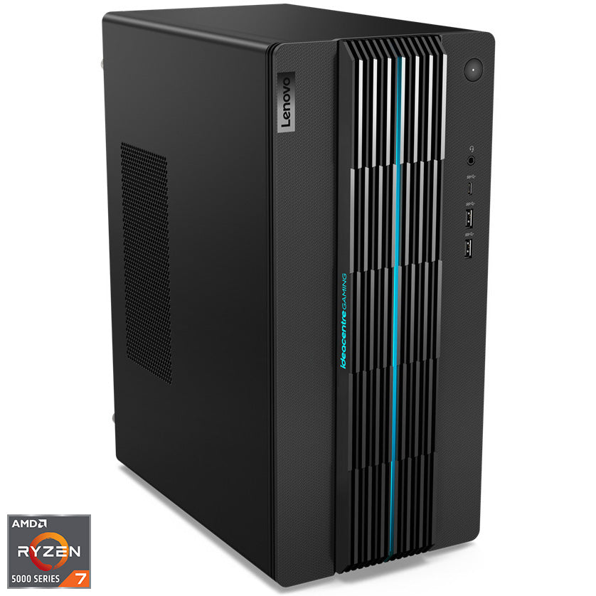 Sistem Desktop PC Lenovo IdeaCentre Gaming 5 17ACN7 cu procesor AMD Ryzen 7 5700G pana la 4.70 GHz, 32GB, 1TB SSD M.2 2280 PCIe 4.0x4 NVMe, NVIDIA GeForce RTX 3060 Ti 8GB GDDR6, No OS